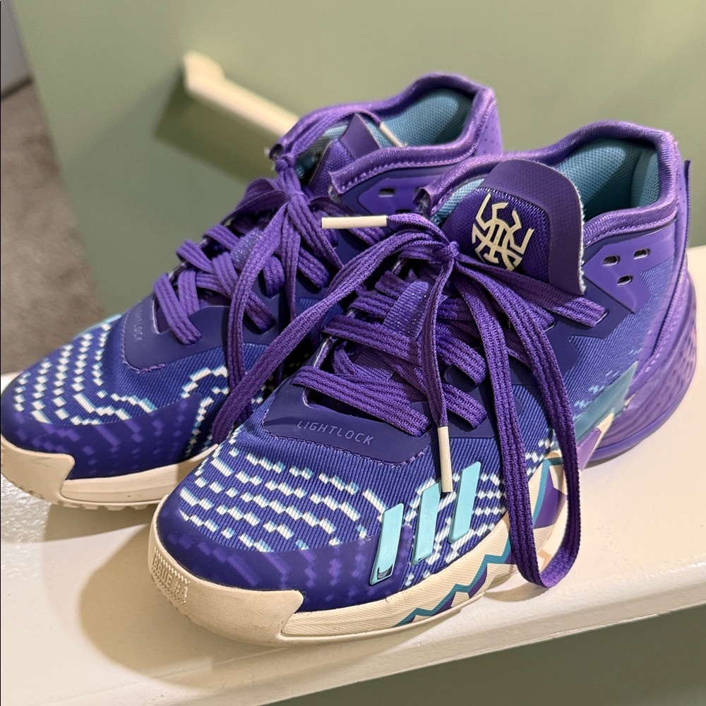 adidas Kids Purple and Teal Sneakers